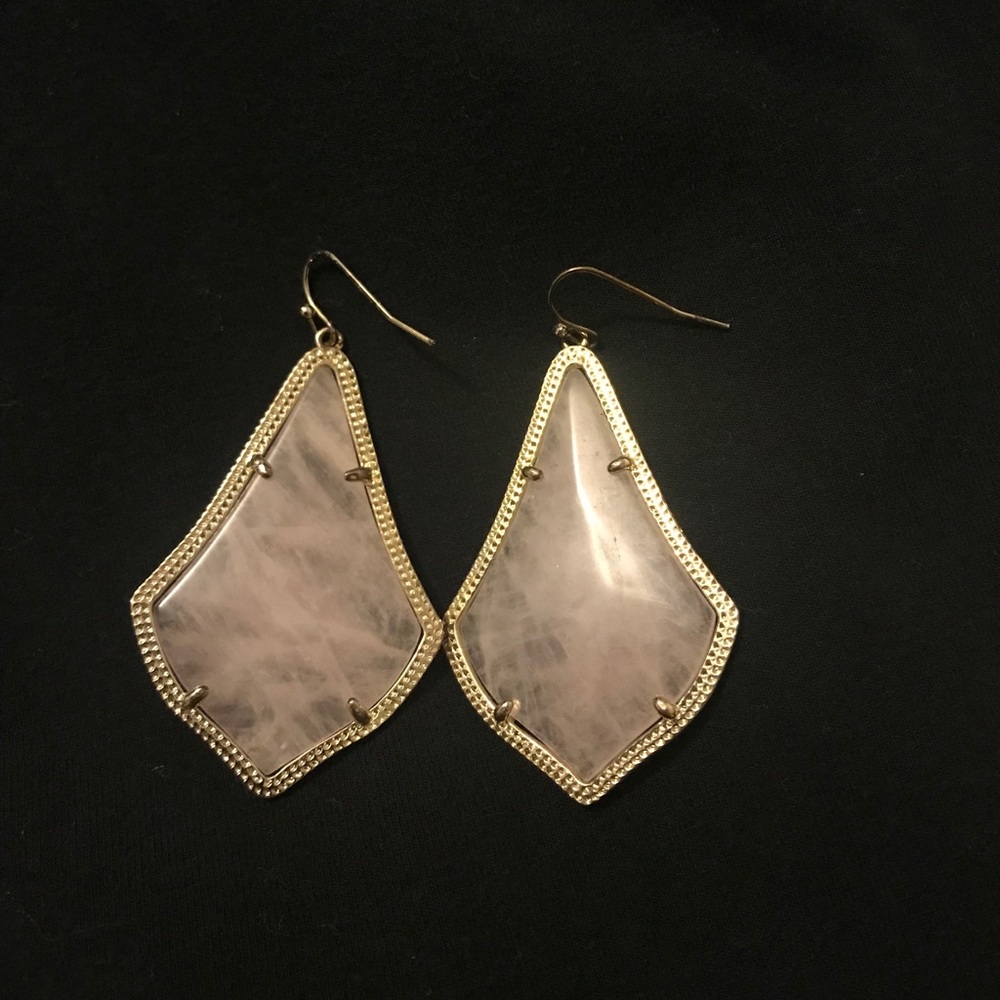Kendra Scott Alexandra Earrings in Rose Quartz